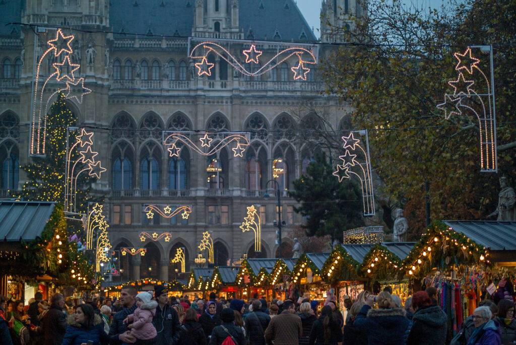 Vienna Austria Christmas Market in Wien