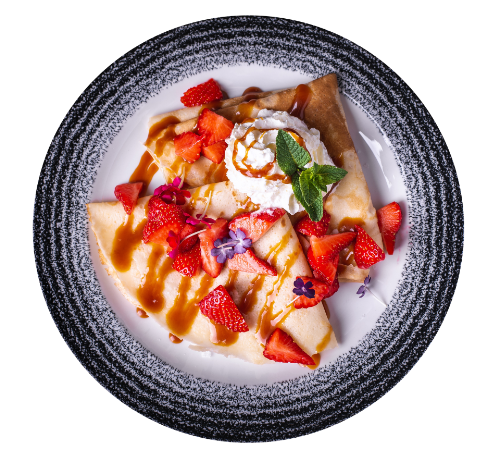 strawberry crepes